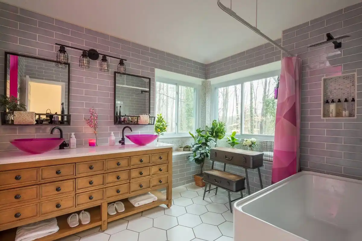 Bathroom renovation after water damage restoration in McComb